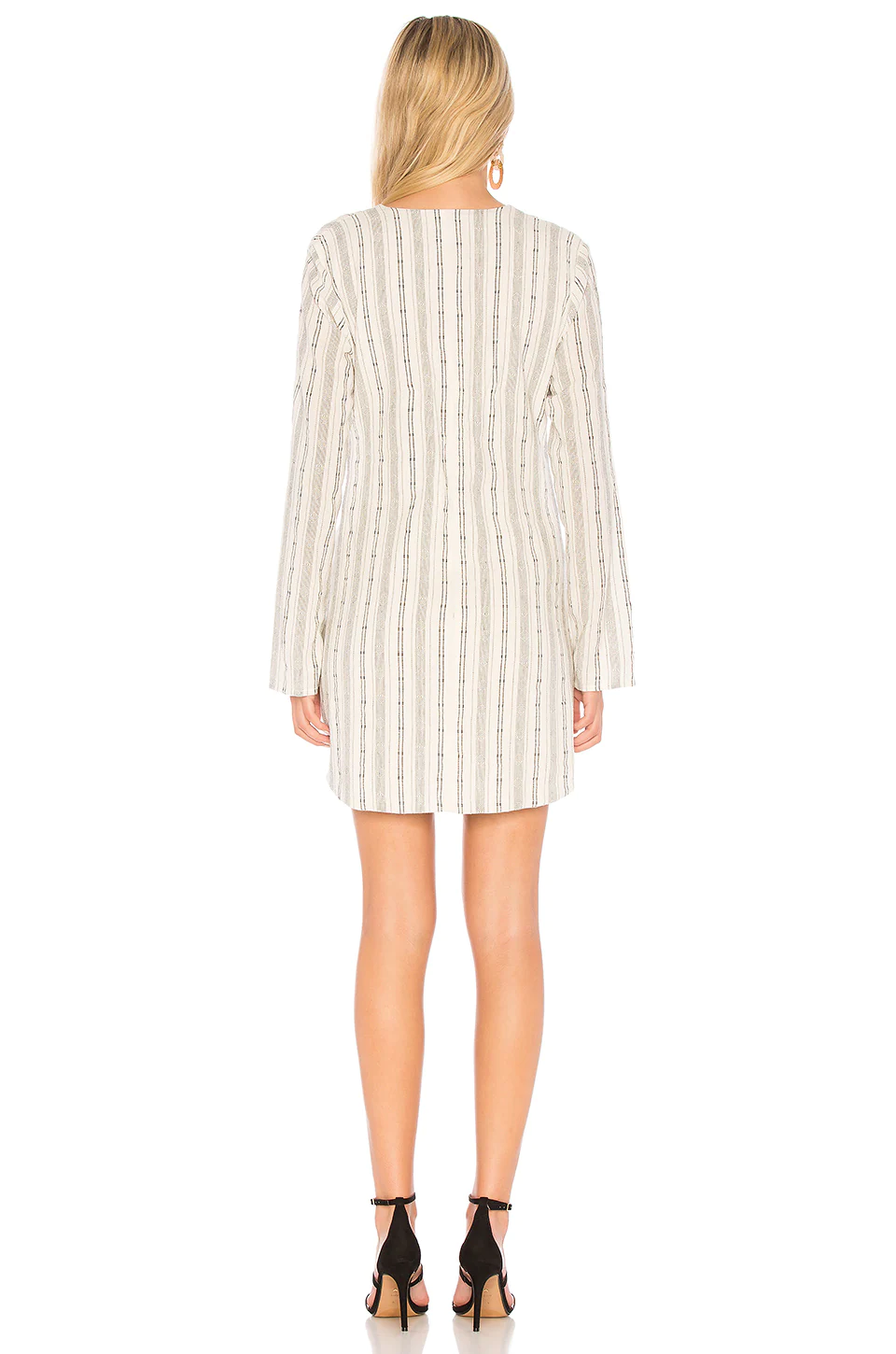 L'Academie The Meadow Mini Dress In White Stripe 3 L'Academie The Meadow Mini Dress In White Stripe - Image 3