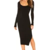 L'Academie Nessa Sweater Dress In Black