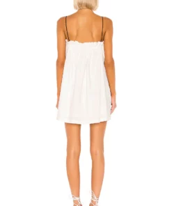 L'Academie The Arcello Mini Dress In White & Black -Deals L'Academie Store LCDE WD282 V3