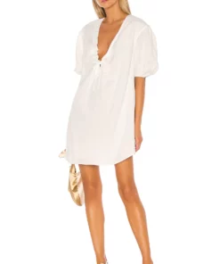 L'Academie The Amaya Mini Dress In White