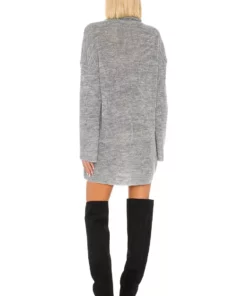 L'Academie Sable Sweater Dress In Grey -Deals L'Academie Store LCDE WD347 V3