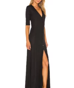 L'Academie The Esperanza Maxi Dress In Black -Deals L'Academie Store LCDE WD375 V3