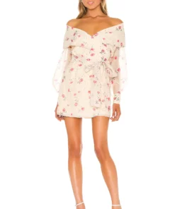 L'Academie The Liliana Mini Dress In Multi Floral