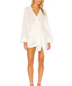 L'Academie The Janeiro Mini Dress In White