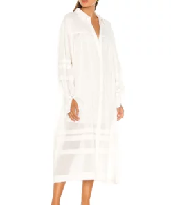 L'Academie The Maisy Midi Dress In White -Deals L'Academie Store LCDE WD440 V3