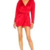 L'Academie The Dore Mini Dress In Red