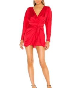 L'Academie The Dore Mini Dress In Red
