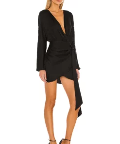 L'Academie The Lorriana Mini Dress In Black -Deals L'Academie Store LCDE WD471 V2