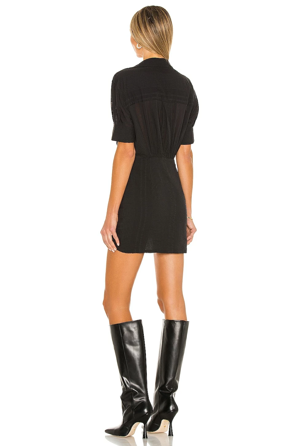 L'Academie The Court Mini Dress In Black 3 L'Academie The Court Mini Dress In Black - Image 3