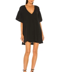 L'Academie The Marva Mini Dress In Black