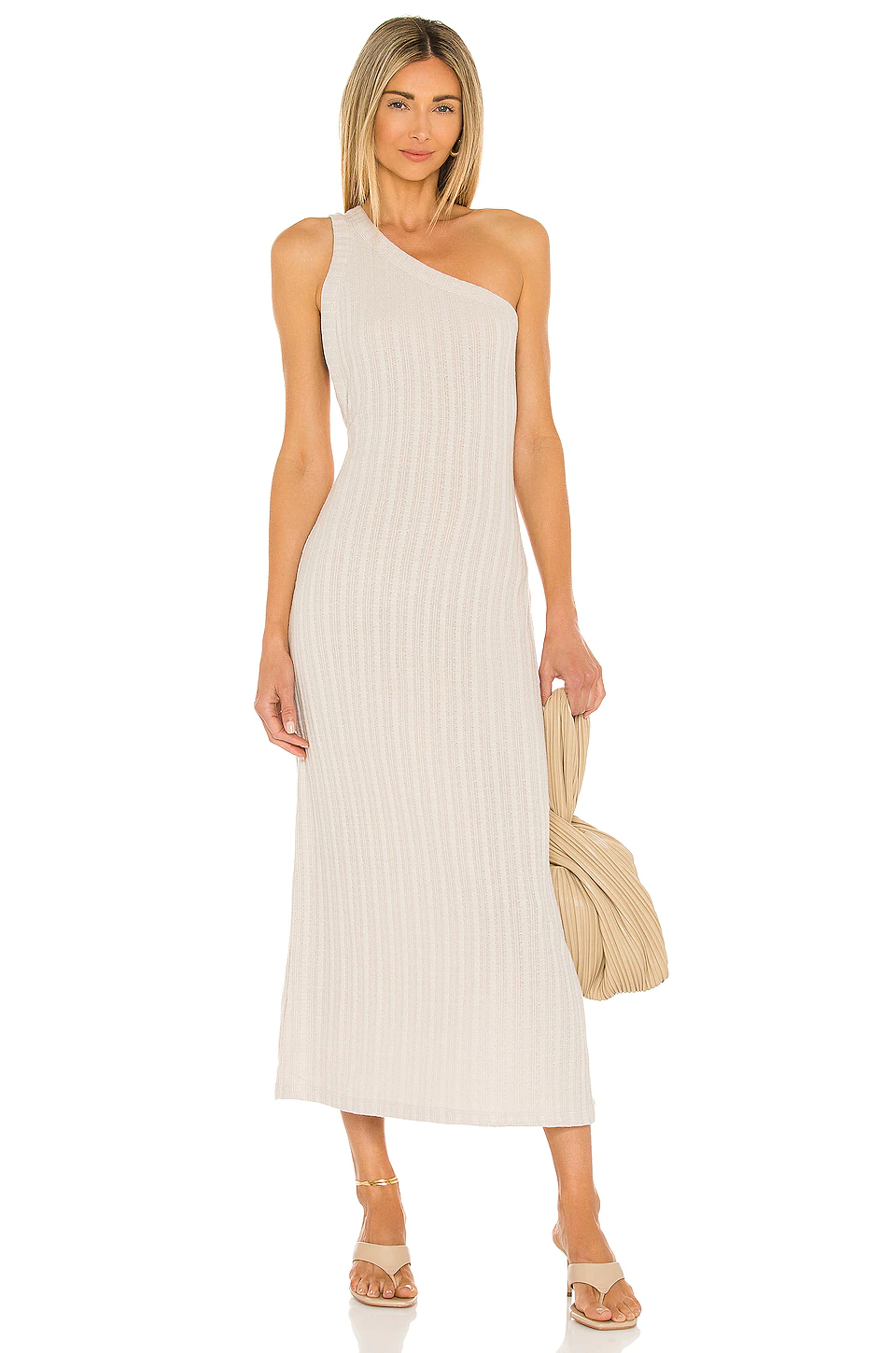 L'Academie Wesley Dress In Oatmeal 2 L'Academie Wesley Dress In Oatmeal - Image 2