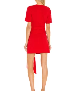 L'Academie The Nani Mini Dress In Red Orange -Deals L'Academie Store LCDE WD519 V3