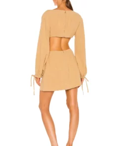 L'Academie Alora Dress In Tan 5 L'Academie Alora Dress In Tan -Deals L'Academie Store LCDE WD530 V3