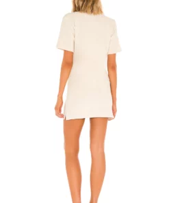 L'Academie Noam Mini Dress In Beige & Black -Deals L'Academie Store LCDE WD538 V3