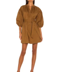 L'Academie Nadia Dress In Brown