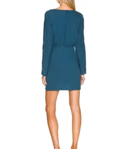 L'Academie The Lorriana Mini Dress In Navy Blue -Deals L'Academie Store LCDE WD542 V3