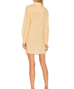 L'Academie Kaia Mini Dress In Pale Yellow -Deals L'Academie Store LCDE WD543 V4