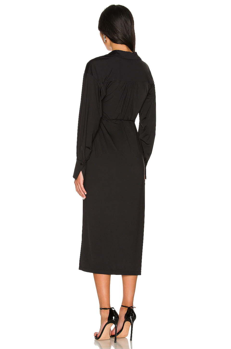 L'Academie Elsa Midi Dress In Black 3 L'Academie Elsa Midi Dress In Black - Image 3