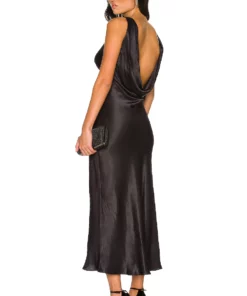 L'Academie Tamsy Midi Dress In Black