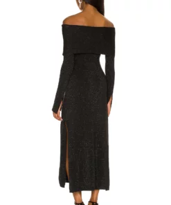 L'Academie Lillia Knit Dress In Gunmetal -Deals L'Academie Store LCDE WD561 V4