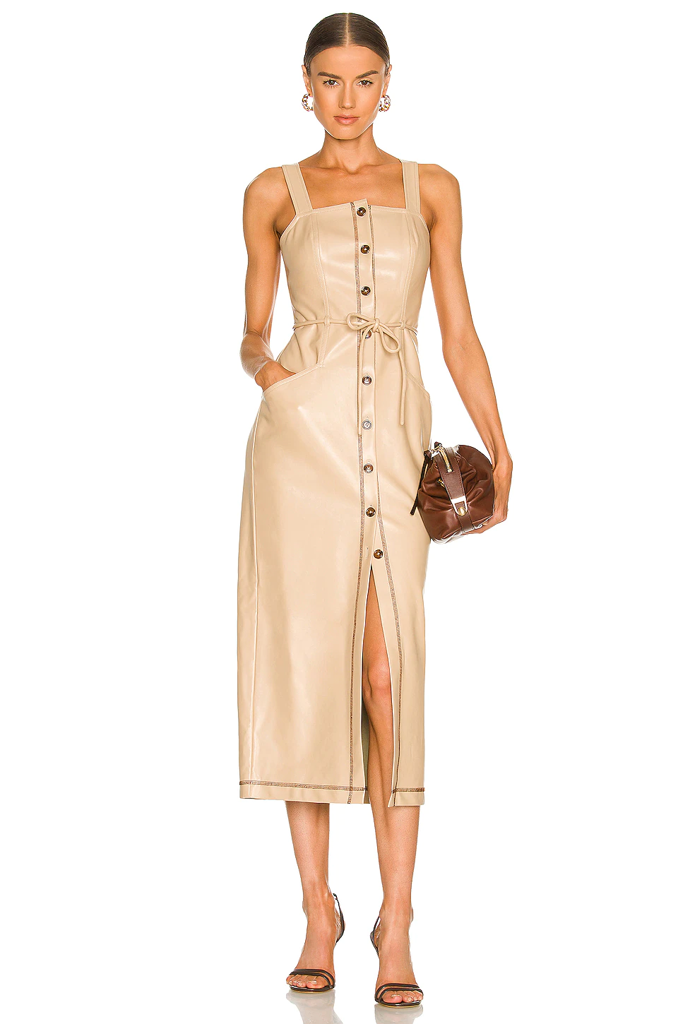 L'Academie Elya Dress In Beige 1 L'Academie Elya Dress In Beige