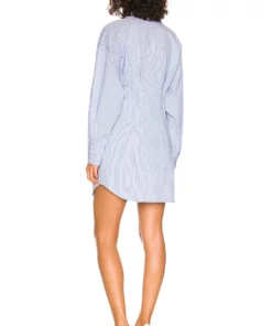 L'Academie Ismene Mini Dress In Blue & White Stripe -Deals L'Academie Store LCDE WD570 V3