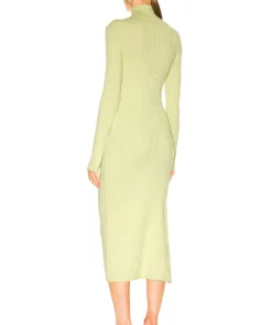 L'Academie Torill Knit Dress In Lime -Deals L'Academie Store LCDE WD584 V3