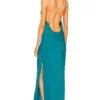 L'Academie Olena Dress In Turquoise