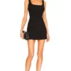 L'Academie Stellan Mini Dress In Black