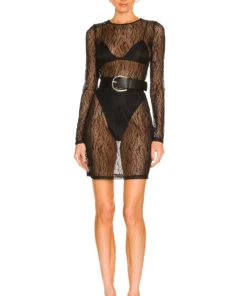 L'Academie Tru Mini Dress In Black -Deals L'Academie Store LCDE WD598 V4