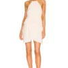 L'Academie Delphi Mini Dress In Bone White