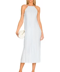 L'Academie Elin Midi Dress In Baby Blue