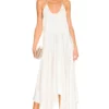 L'Academie Odessa Midi Dress In White
