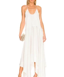 L'Academie Odessa Midi Dress In White