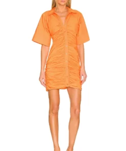L'Academie Melissa Mini Dress In Orange
