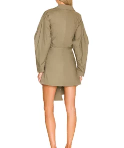 L'Academie The Draya Mini Dress In Sage Green -Deals L'Academie Store LCDE WD623 V3