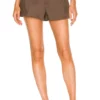 L'Academie The Sabrina Short In Chocolate Brown