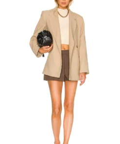 L'Academie The Sabrina Short In Chocolate Brown -Deals L'Academie Store LCDE WF96 V4