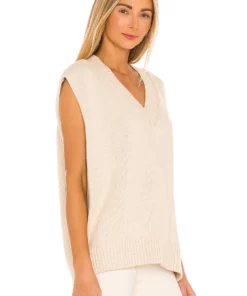 L'Academie Oversized Sweater Vest In Neutral -Deals L'Academie Store LCDE WK125 V3