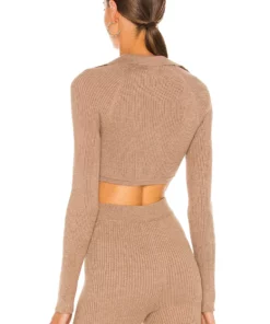 L'Academie Mattia Sweater In Deep Taupe -Deals L'Academie Store LCDE WK133 V3