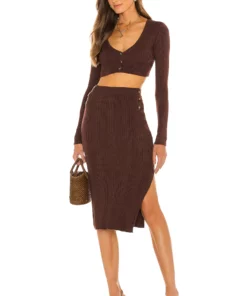 L'Academie Alenna Micro Cardi In Chocolate -Deals L'Academie Store LCDE WK134 V4