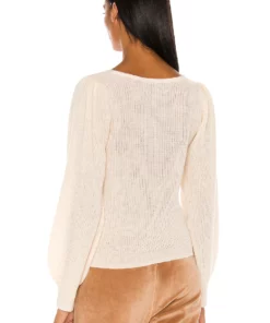 L'Academie Rosette Sweater In Ivory -Deals L'Academie Store LCDE WK135 V3