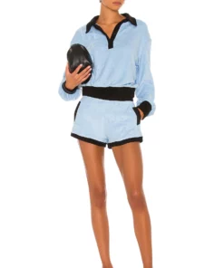 L'Academie Jamilla Pullover In Blue & Black -Deals L'Academie Store LCDE WK138 V4