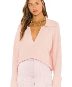 L'Academie Harvey Pullover In Blush Pink