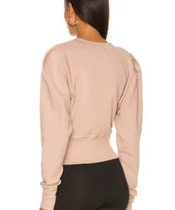 L'Academie 80s Sleeve Sweatshirt In Taupe -Deals L'Academie Store LCDE WK153 V3