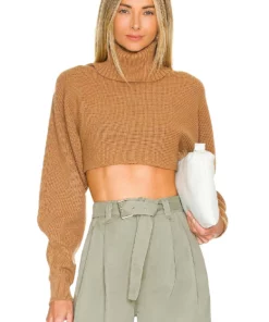 L'Academie Maven Crop In Camel