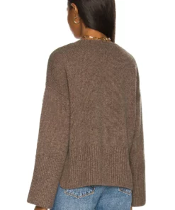L'Academie Corrina V Neck Sweater In Umber -Deals L'Academie Store LCDE WK170 V3