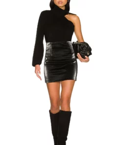 L'Academie Carsyn Turtleneck Sweater In Black -Deals L'Academie Store LCDE WK179 V4