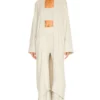 L'Academie Finnian Knit Robe In Moss Gray