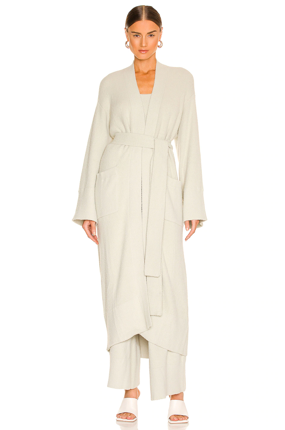 L'Academie Finnian Knit Robe In Moss Gray 2 L'Academie Finnian Knit Robe In Moss Gray - Image 2
